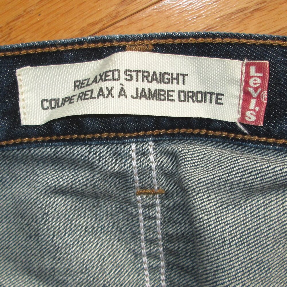 Pre-owned Men's Levis 100% Cotton Relaxed Straight Fit Jeans Size 30/32 - Picture 2 of 5